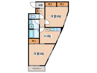 エステート武蔵野の物件間取画像